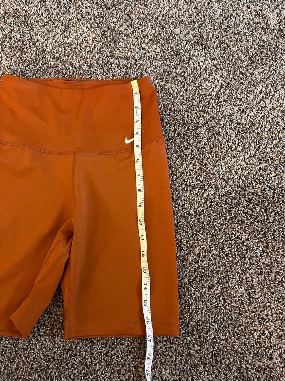 Nike Pro Women’s Biker Short in Rust Orange 6.5” inseam - Picture 9 of 9
